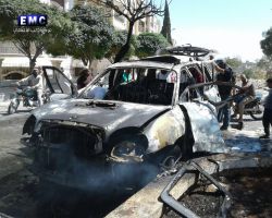 انفجار عبوة ناسفة في سيارة وسط إدلب