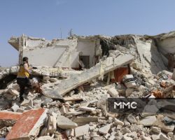 القصف مستمر على إدلب ..خمس ضحايا حصيلة مجزرة جديدة في معرة النعمان