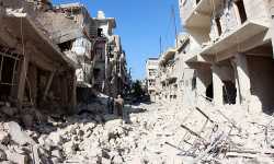 النظام يفجر ٥٠٠ منزل و 5 مساجد في محيط دمشق