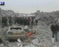 قتلى وجرحى جراء قصف جوي على مدن وبلدات إدلب