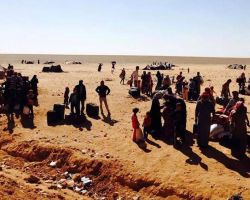 45 ألف نازح من درعا ياتجاه الحدود الأردنية 