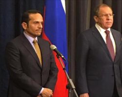 لافروف وآل ثاني يشددان على ضرورة التحقيق في هجوم خان شيخون