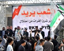 وقفة احتجاجية في أورفا التركية تطالب بطرد مليشيا 