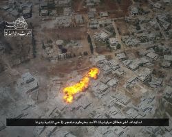 غرفة عمليات البنيان المرصوص تتقدم داخل حي المنشة بدرعا وسط قصف عنيف