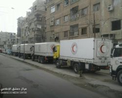 نشرة أخبار سوريا- الثوار ينسفون مجموعة من مرتزقة النظام شرقي دمشق، والأمم المتحدة تدخل مساعدات شحيحة إلى الغوطة-(14-2-2018)
