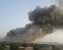 قتلى وجرحى جراء انفجار مستودع ذخيرة بريف حلب الشمالي على الحدود التركية