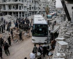 الدفعة الثانية عشرة من مهجري الغوطة تصل إلى الشمال السوري