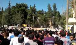 جرابلس: مظاهرة تطالب بنقل المقرات العسكرية إلى خارج المدينة