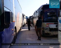 تضم قيادات في جيش الإسلام .. القافلة السادسة تصل إلى النقطة صفر