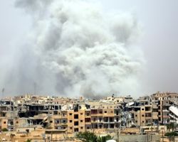 20 قتيلاً و30 جريحاً جراء استهداف النظام حي القصور التابع لسيطرته بدير الزور يوم أمس 