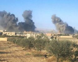 بين داعش والروس..طريق صحراوي ملاذ أهالي مهين الوحيد