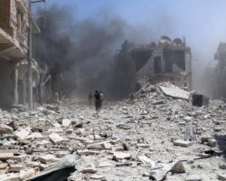 58 قتيلاً بينهم 14 امرأة حصيلة ضحايا قصف الطيران الروسي الأسدي يوم أمس الأحد