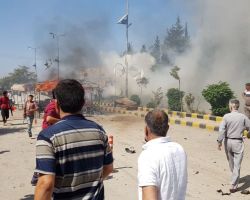 نشرة أخبار السبت- ضحايا في انفجار سيارة مفخخة وسط اعزاز، وقائد أحرار الشام يتوعد بهزيمة الروس والنظام في إدلب -(1-9-2018)