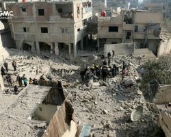 الصواريخ المظلية تودي بحياة أكثر من 20 شهيداً في الغوطة الشرقية