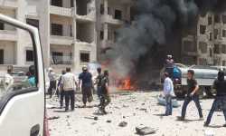 ضحايا في انفجار سيارة مفخخة وسط إدلب (صور)