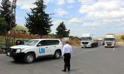56 شاحنة مساعدات أممية تدخل إدلب