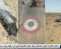 الثوار يسقطون طائرة للنظام في منطقة دكوة بريف دمشق
