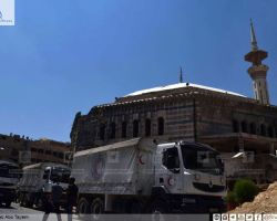 دخول ثالث قافلة مساعدات إنسانية إلى 