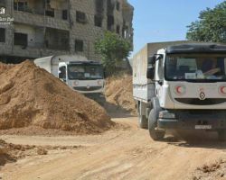 دخول قافلة مساعدات أممية إلى ريف دمشق بعد عرقلتها من قبل النظام