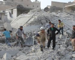 82 قتيلاً يوم أمس حصيلة ضحايا العدوان الأسدي والروسي