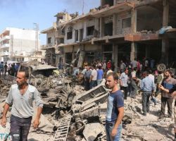 العبدة يلتقي وزير الدولة للشؤون الخارجية القطري ويطلعه على ما يحدث في حلب