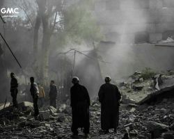 6 شهداء بينهم طفلتان، في قصف متواصل على الغوطة الشرقية بريف دمشق