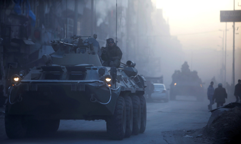 مصرع 5 جنود روس إثر انفجار عربتهم على طريق طرطوس-اللاذقية