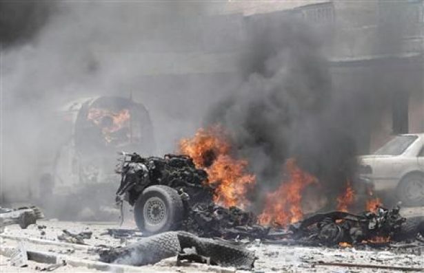 سقوط عدد من الضحايا جراء انفجار مفخخة قرب أحد المساجد في مدينة الرستن