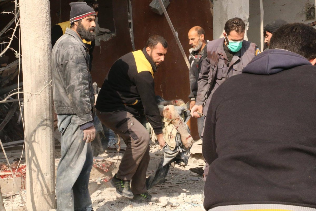 مجازر النظام مستمرة في الغوطة.. 9 شهداء و22 جريحاً في مجزرة جديدة في بلدة مديرا