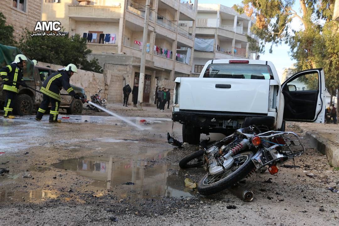 7 قتلى جراء انفجار دراجة نارية مفخخة وسط إدلب