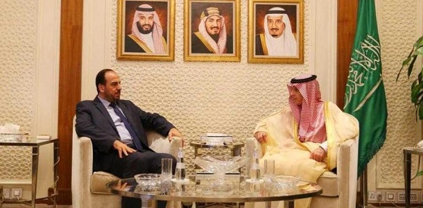 وفد الهيئة العليا للتفاوض يلتقي وزير الخارجية السعودية في الرياض