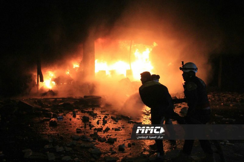 روسيا تحرق معرة النعمان: 8 شهداء في حصيلة أولية جراء قصف جوي وبالستي