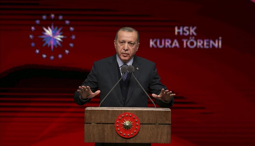 أردوغان يتوعد بتحرير الشريط الحدودي شمال سوريا