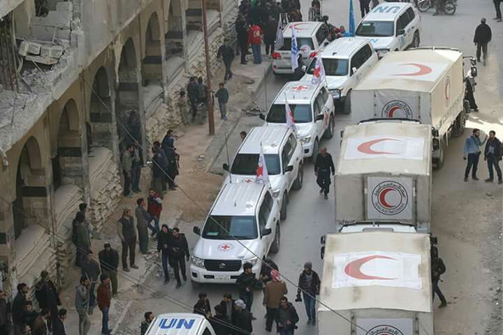 محلّي دوما: نظام الأسد أحرق المساعدات التي أدخلتها الأمم المتحدة