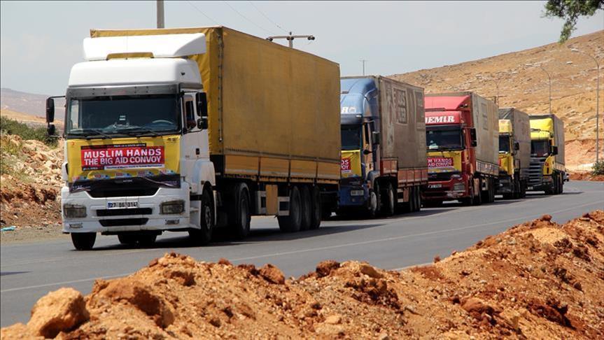 42 ألف شاحنة مساعدات من الهلال التركي إلى الداخل السوري 