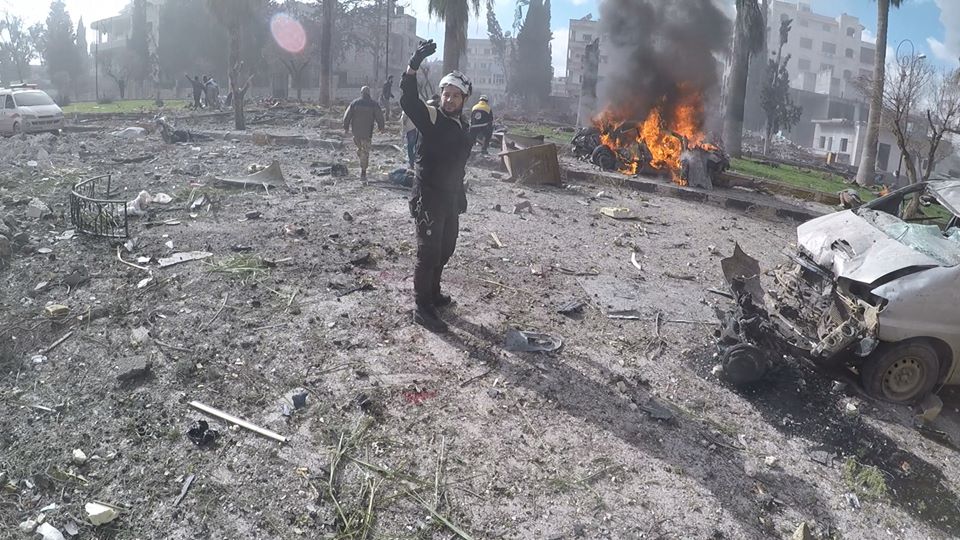 ارتفاع حصيلة ضحايا تفجيري إدلب