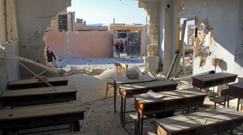 إحصائية: ميلشيات الأسد والطيران الروسي دمروا  44 مدرسة في إدلب 