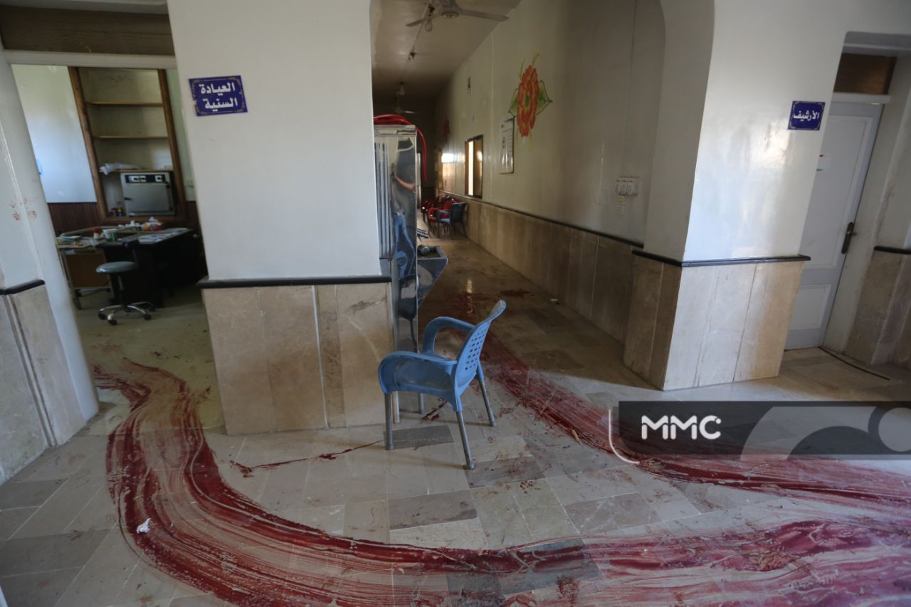 ميلشيات الأسد تواصل خرق الهدنة..جرحى في قصف مدفعي على مركز صحي بمعرة النعمان (صور)