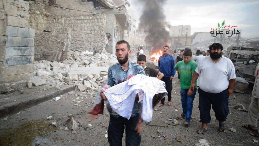نشرة أخبار سوريا- طيران العدو الروسي يرتكب 3 مجازر في حلب وريف دمشق ودير الزور، وترحيب دولي واسع بنتائج اجتماعات مؤتمر الرياض -(12_12_2015)