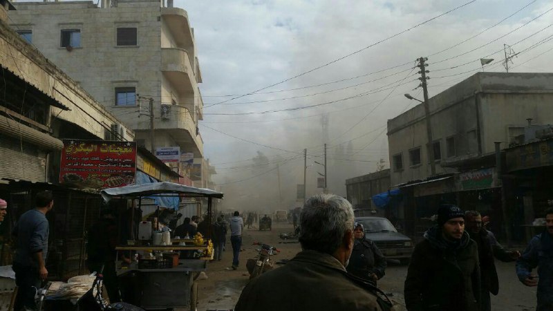 أكثر من 25 قتيلاً و40 جريحاً نتيجة انفجار مفخخة أخرى وسط مدينة إعزاز 