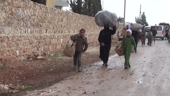 نداءات استغاثة لمساعدة نازحي قرى جبل الحص بريف حلب الجنوبي 
