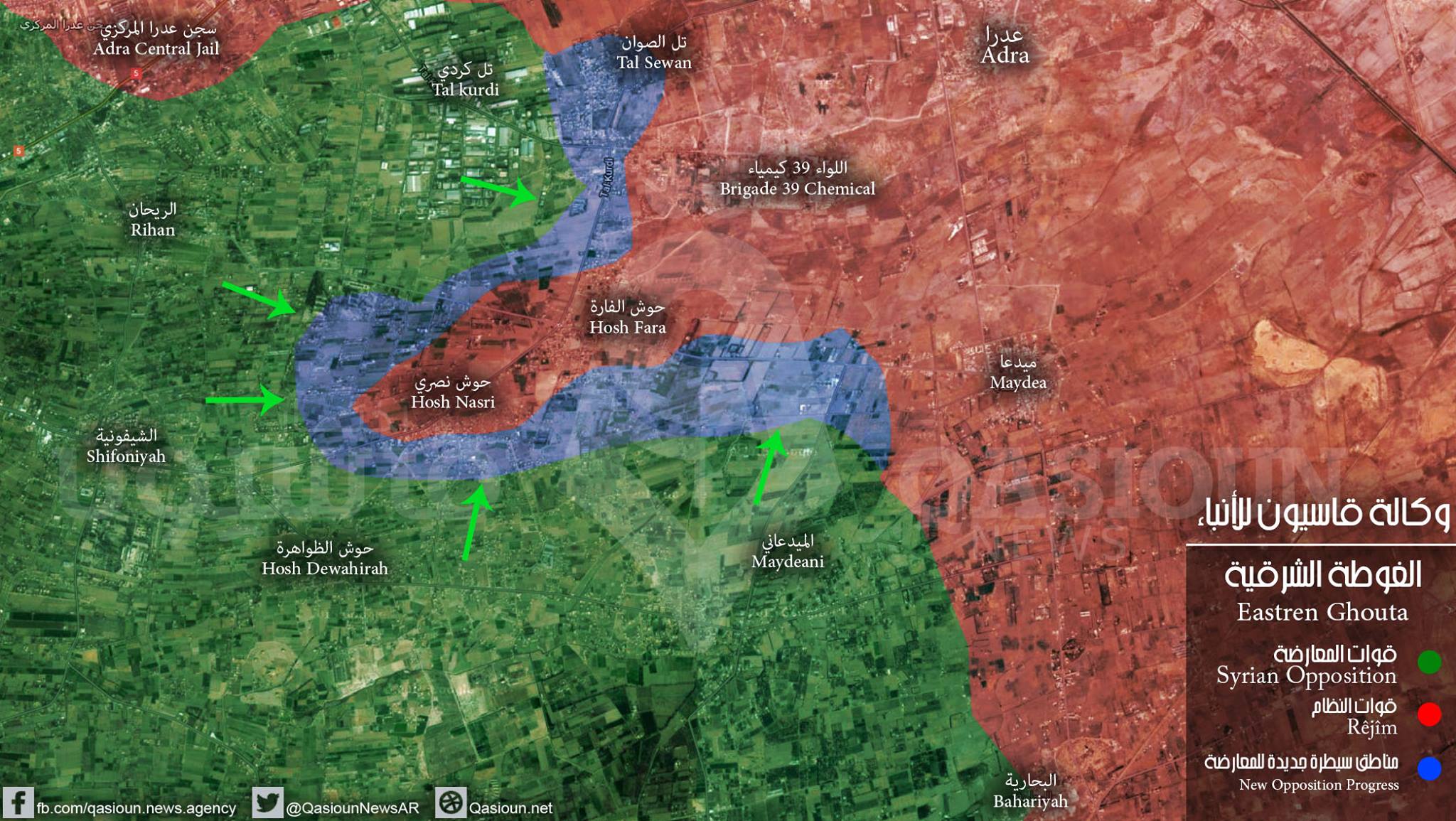 الدفاع الروسية: وقف إطلاق النار حتى 20 آذار في غوطة دمشق الشرقية