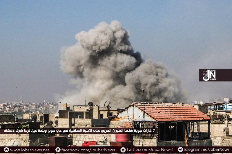 قصف عنيف على مدن وبلدات الغوطة الشرقية في ظل اتفاق 