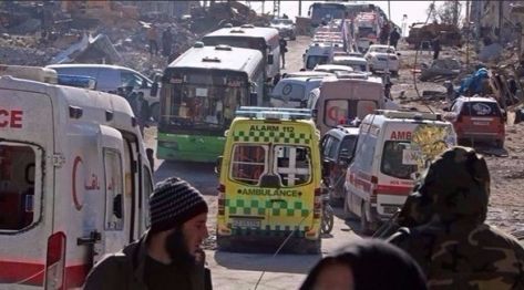 وصول 17 حافلة جديدة من مهجري حلب إلى الريف الغربي