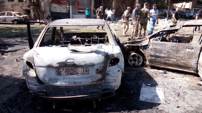 قتلى وجرحى في تفجير 3 سيارات مفخخة في العاصمة دمشق