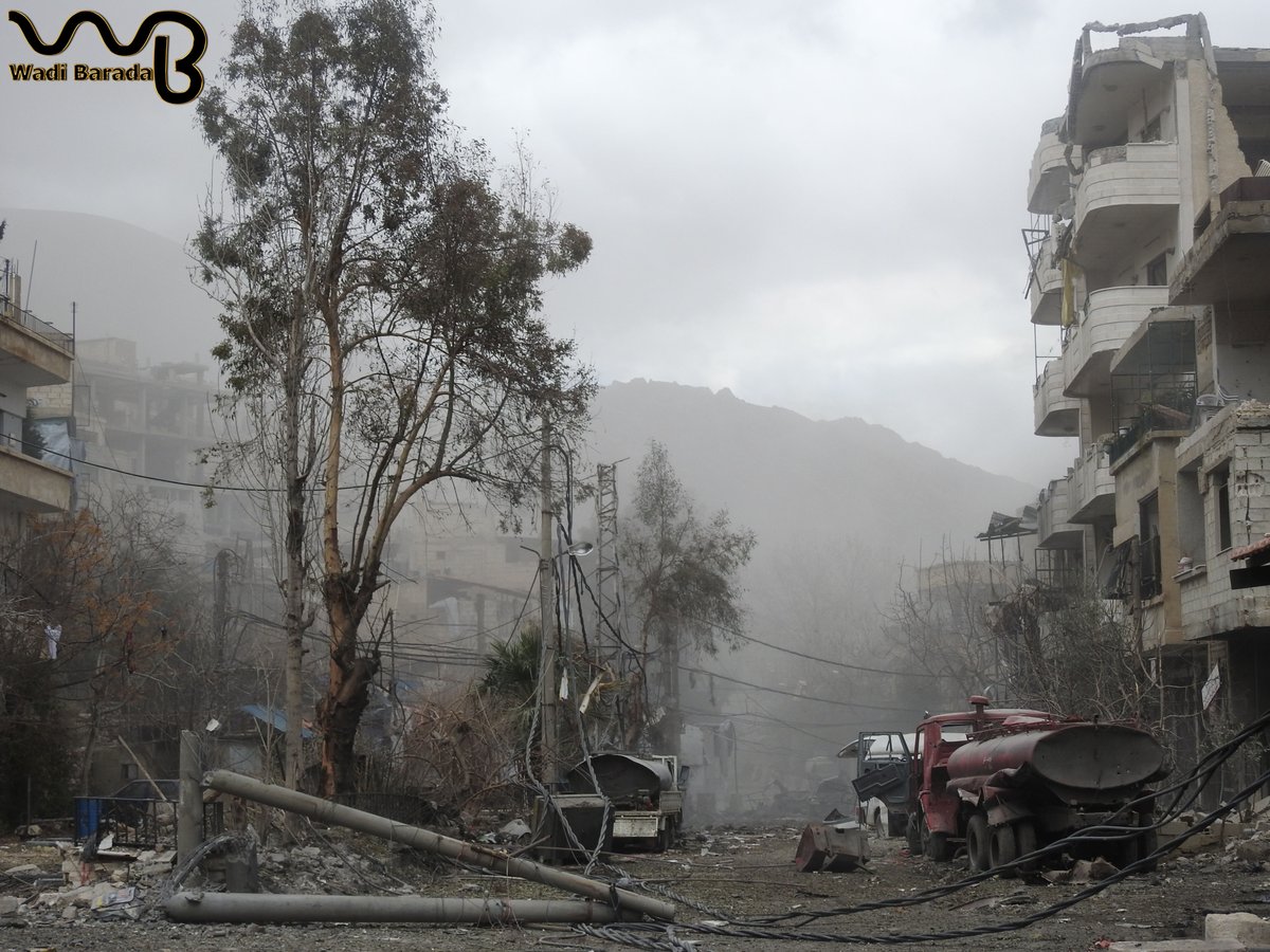 المعارضة السورية تنفي التوصل لاتفاق وقف إطلاق نار في وادي بردى بريف دمشق