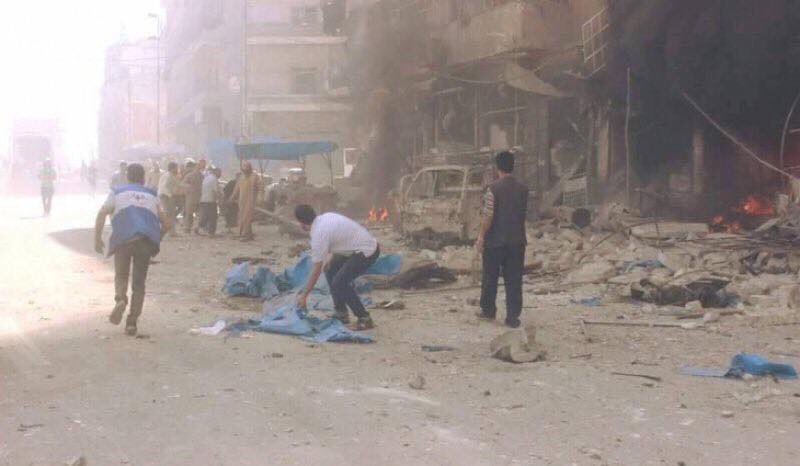 100 شهيد بقصف الطيران الروسي الأسدي يوم أمس معظمهم في حلب