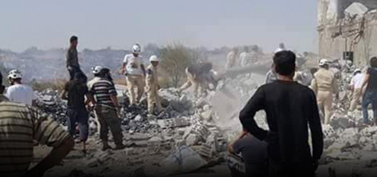 نشرة أخبار سوريا- أكثر من 50 شهيداً في مجزرة للطيران الروسي في إدلب، وتحرير عدة كتل سكنية في محيط مطار المرج بريف دمشق -(20_12_2015)
